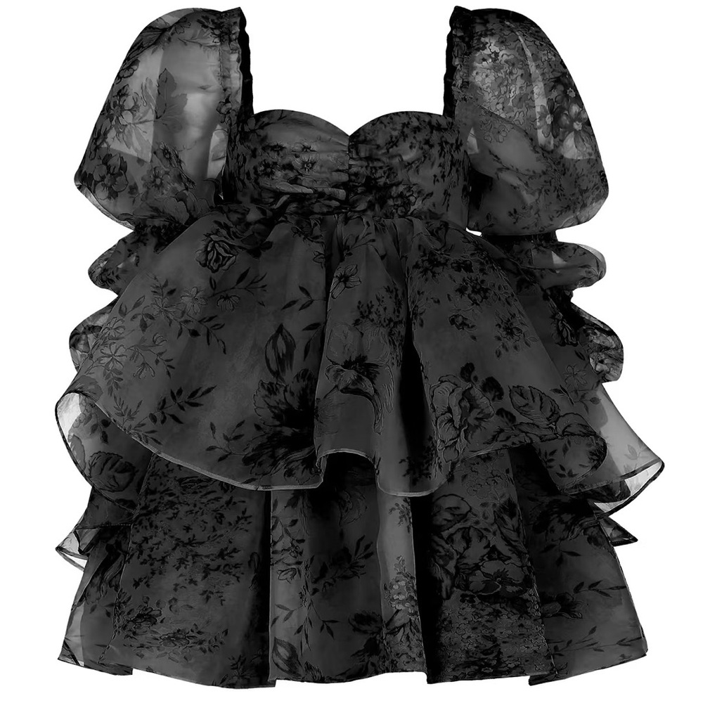 Selkie BlackBerry Moonlight Black Dress